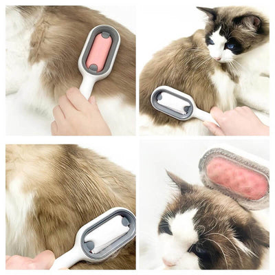 Brosse chat double face