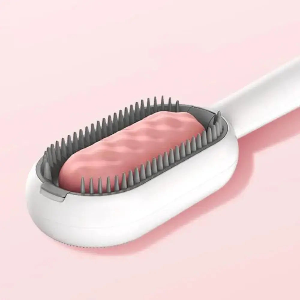 Double-sided silicone anti-hair brush